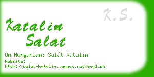 katalin salat business card
